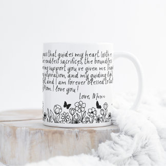 Speciellt meddelande för mamma, Tacksamhetsmugg Kaffemugg