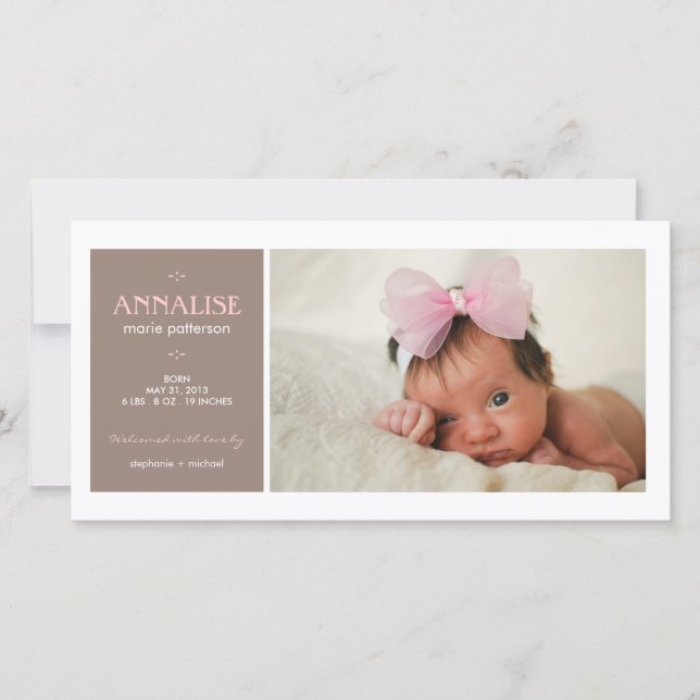 Speciellt meddelande om födelsemeddelande i Photo  (Framsida)