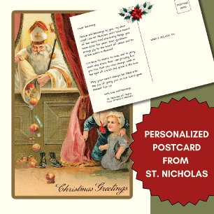 Speciellt meddelande till Child St. Nicholas of My Vykort
