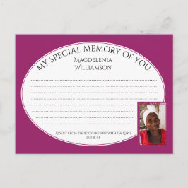 SPECIELLT MINNE FÖR DIG  fotominneskort Vykort