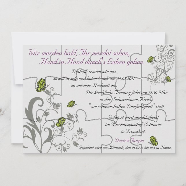 Speciellt "Mock"-pussel-kort-12 delarare (Framsida)