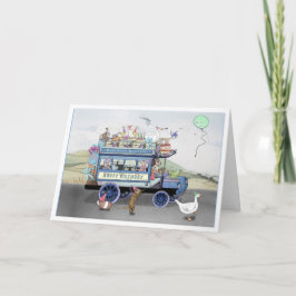 Speciellt Omnibus-kort från födelsedagen Kort