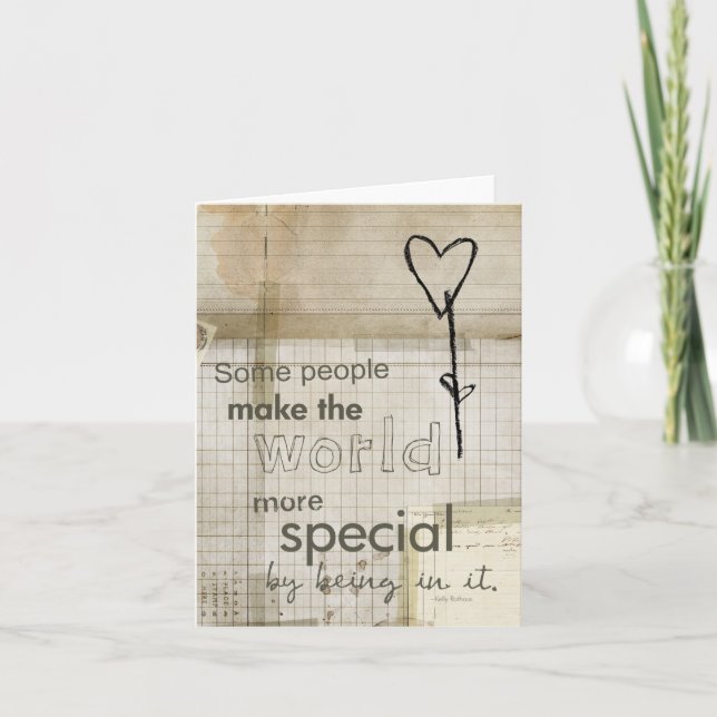 speciellt personkort kort (Framsida)