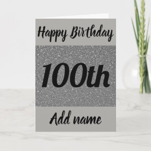Speciellt personlig 100-årskort kort