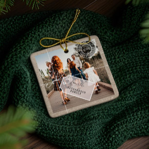 Speciellt portalfotopaket i julklapp julgransprydnad keramik