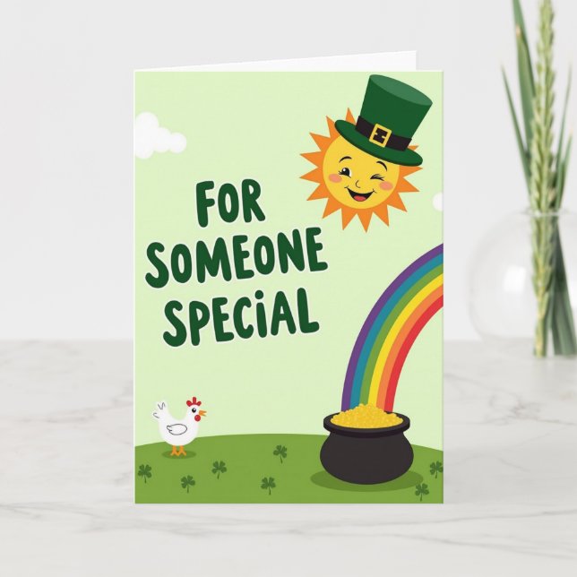 Speciellt St. Patricks Day-kort Kort (Framsida)