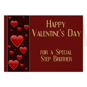 Speciellt styrkort för brother Masculine Valentine Hälsningskort