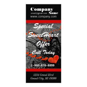 Speciellt SweetHeart Sale Boutique-rackkort Reklamkort