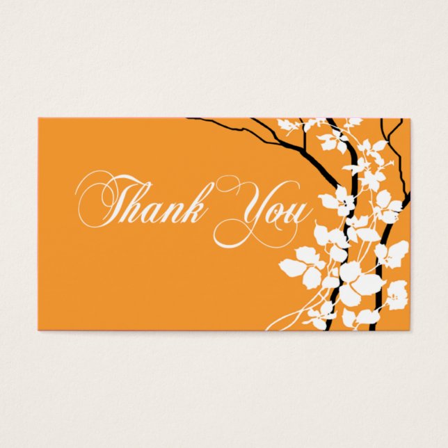 Speciellt tack för Bella Tack Gift Märkre Visitkort (Framsidan)