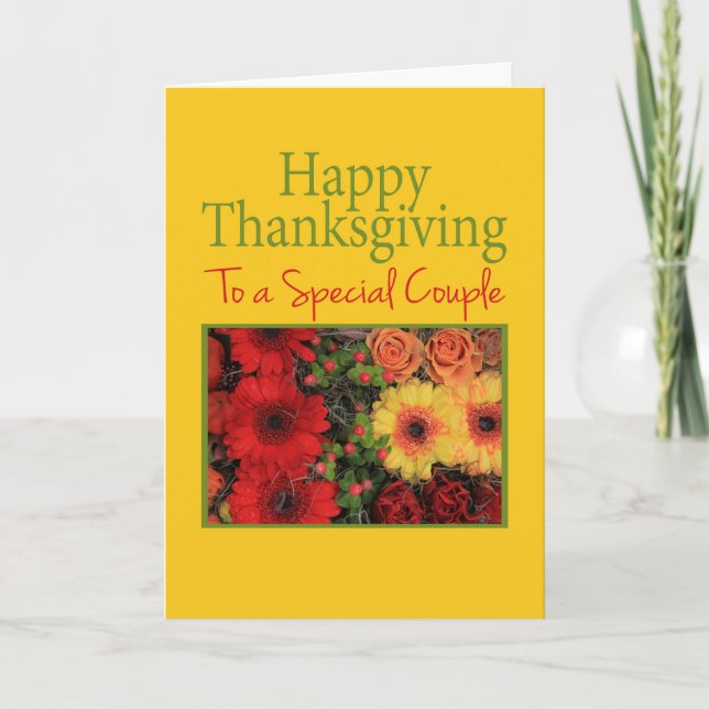 Speciellt Thanksgiving-kort Helgkort (Framsida)