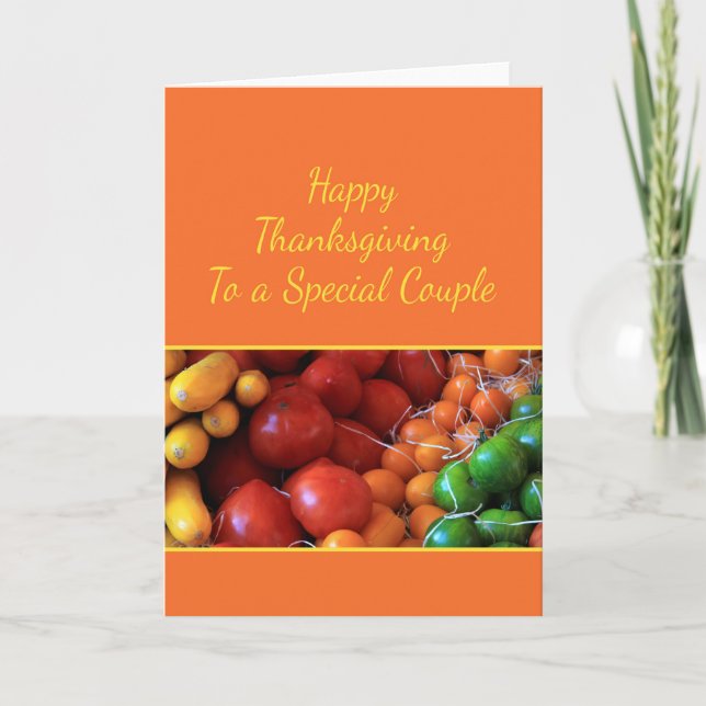 Speciellt Thanksgiving-kort Helgkort (Framsida)