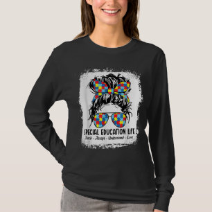 Speciellt utbildningsliv Spänd lärare Teach Accept T Shirt