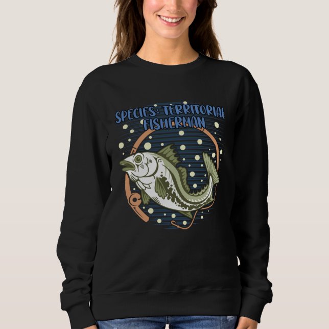Species Territorial Fisherman Introvert Fishing An T Shirt (Framsida)
