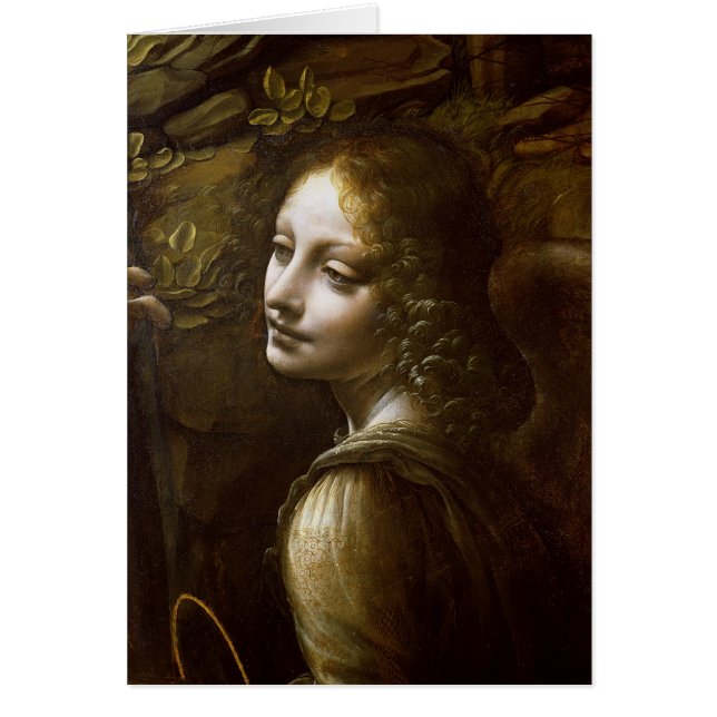 Specificera av ängeln, från oskulden av hälsningskort (Framsidan)