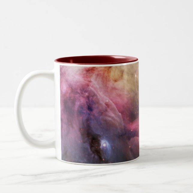 Specificera av den Orion nebulaen Två-Tonad Mugg (Vänster)