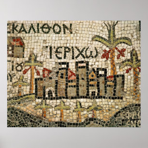 Specificera av en karta av Jericho Poster