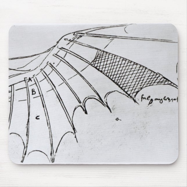 Specificera av en mekanisk vinge musmatta (Framsidan)