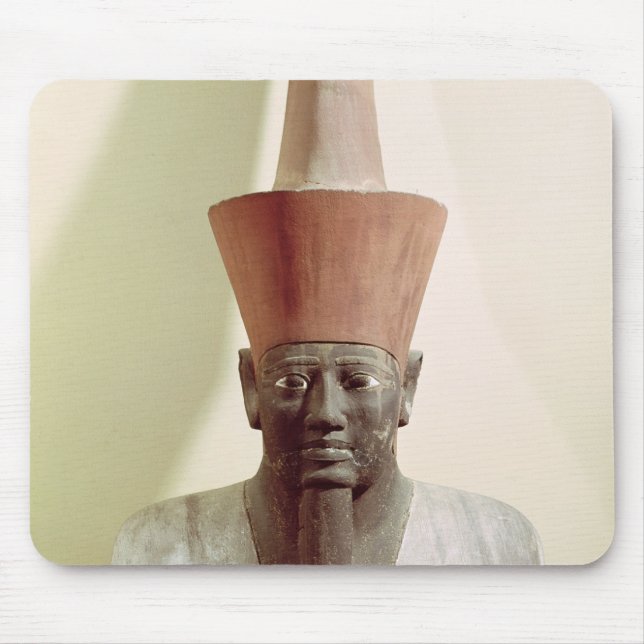 Specificera av en staty av Mentuhotep II Musmatta (Framsidan)