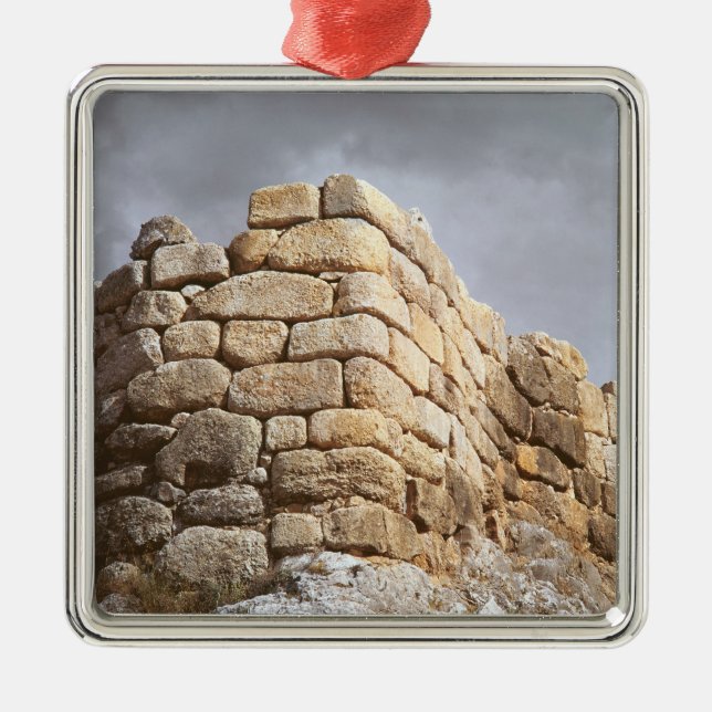 Specificera av en stenvägg julgransprydnad metall (Framsidan)