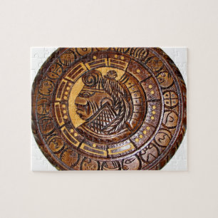 Specificera av forntida Mayan kalender Pussel