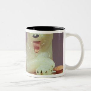 Specificera av locket av en unguentburk med en Två-Tonad mugg