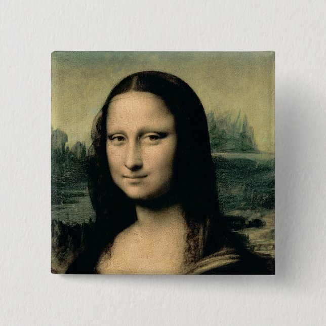 Specificera av Monaen Lisa, c.1503-6 Knapp (Framsida)