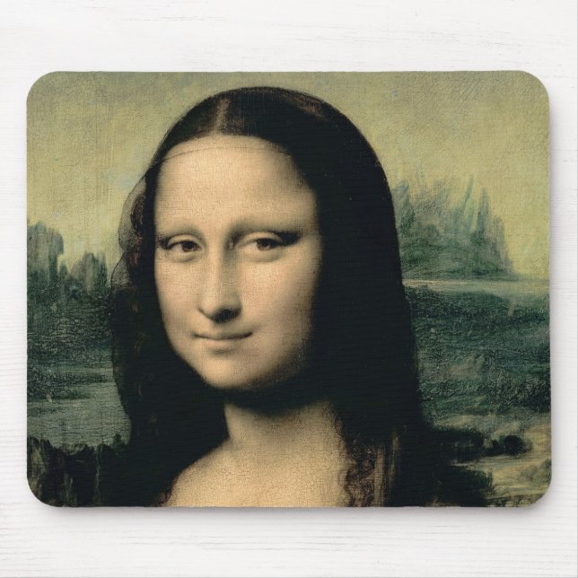 Specificera av Monaen Lisa, c.1503-6 Musmatta (Framsidan)