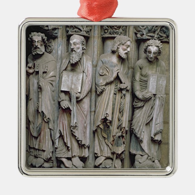 Specificera av porticoen julgransprydnad metall (Framsidan)