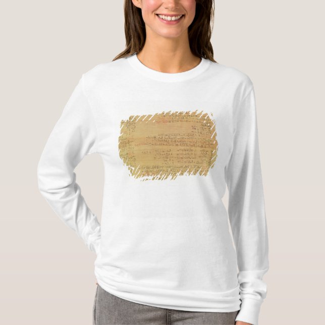 Specificera av Rhind den matematiska papyrusen T-shirt (Framsida)