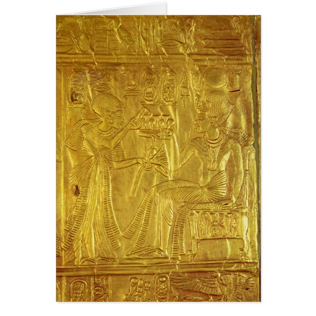 Specificera från den guld- relikskrinen hälsningskort (Framsidan)