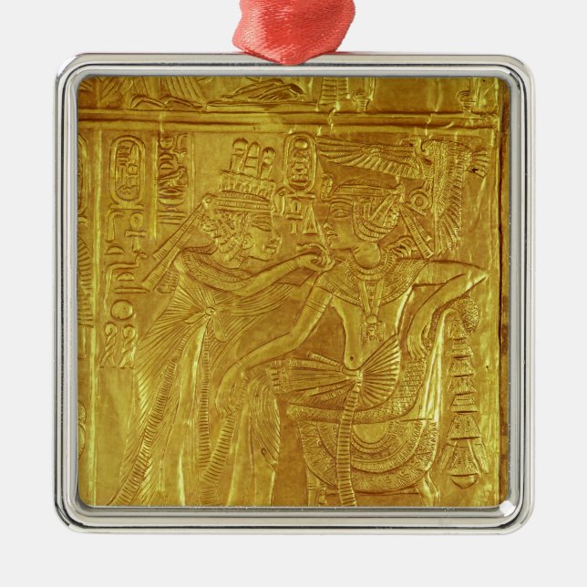 Specificera från den guld- relikskrinen julgransprydnad metall (Framsidan)