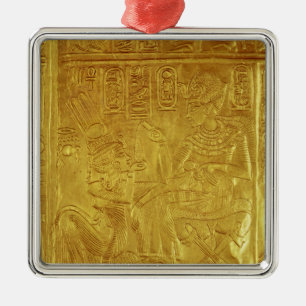 Specificera från den guld- relikskrinen julgransprydnad metall