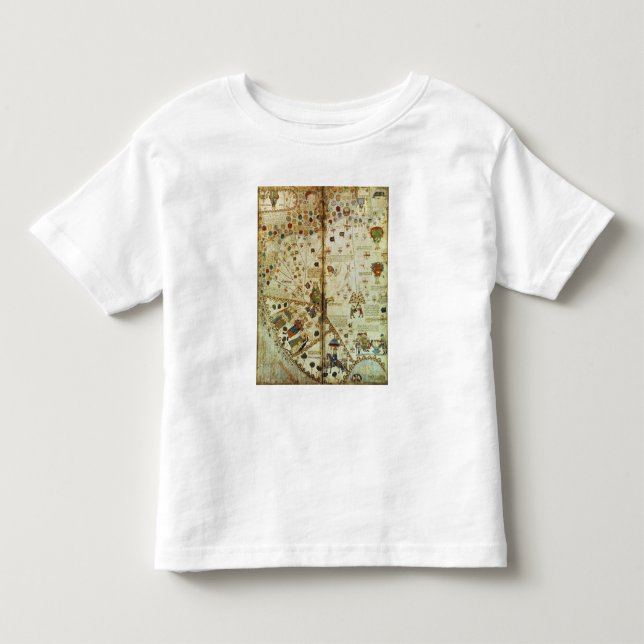 Specificera från en Catalan världskarta T-shirt (Framsida)