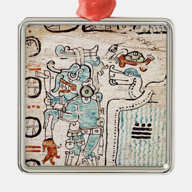 Specificera från en Mayan codex Julgransprydnad Metall (Framsidan)