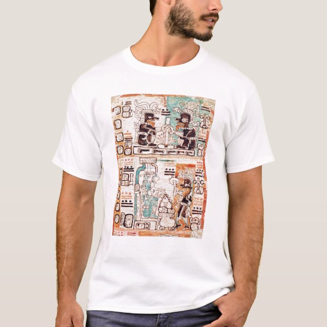 Specificera från en Mayan codex T-shirt (Framsida)