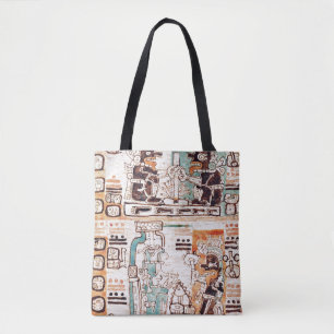 Specificera från en Mayan codex Tygkasse