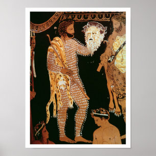 Specificera från enfigur vasvisning en poster