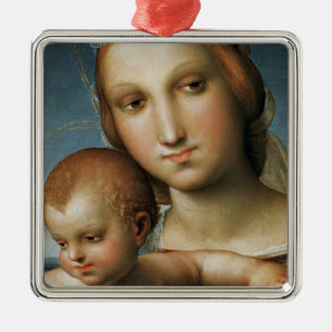Specificera från <Virgin and Child> Tillskrivat Julgransprydnad Metall