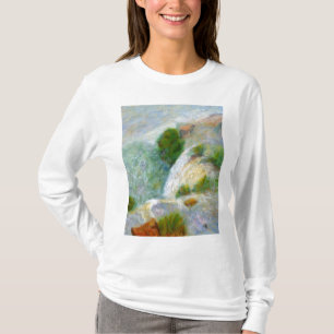 Specificera vattenfallet i misten, kvinna T-tröja T-shirt