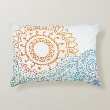 Specificerad hennaabstraktsoluppgång