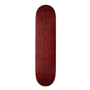 Specificerad röd blom- tapet skateboard bräda 19,5 cm
