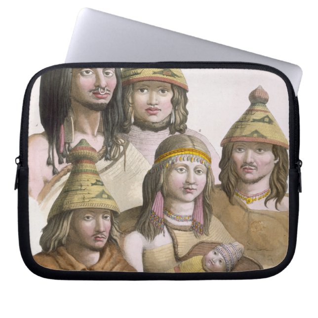 Specificerar av huvudbonader i northwest Amerika Laptop Sleeve (Framsidan)