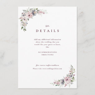 Specificerar blom- lantligt bröllop för den tilläggskort