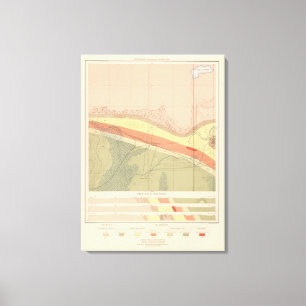 Specificerat geologilakan XV Canvastryck