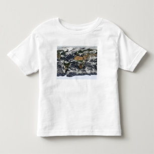 Specificerat satellit- beskådar av jord tee shirt
