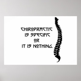 Specifik Chiropraktik Poster Skriv ut. Många alter