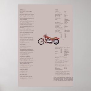 Specifikationer 2001 FXDWG2 Fordon Poster