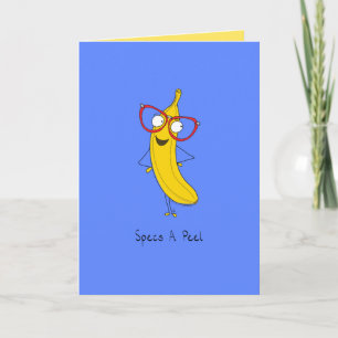 Specifikationer A skal - Banana med Glass Greeting Kort