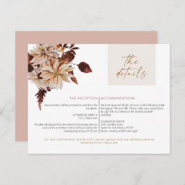 Specifikationskort för Blommigten TALIA Bohemian T Inbjudningar