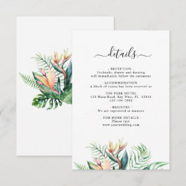 Specifikationskort för Bröllop-blommor Tilläggskort